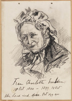 KT 1989 091
<br/>
Portret van de 98-jarige Frau Charlotte Embden
<br/>
<em>Anoniem (19de eeuw)</em>